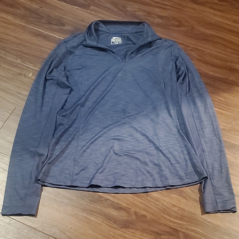 Slazenger Navy Quarter-Zip Pullover - Picture 1 of 6
